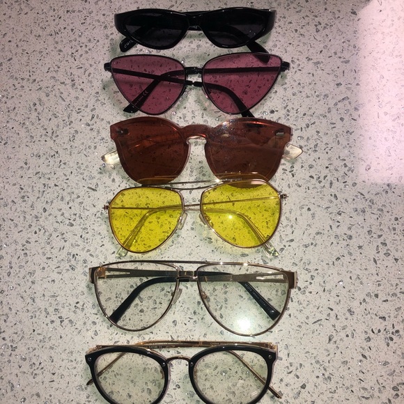 Multiples Accessories - SUNGLASSES BUNDLE: 7 Pairs of fashion sunglasses